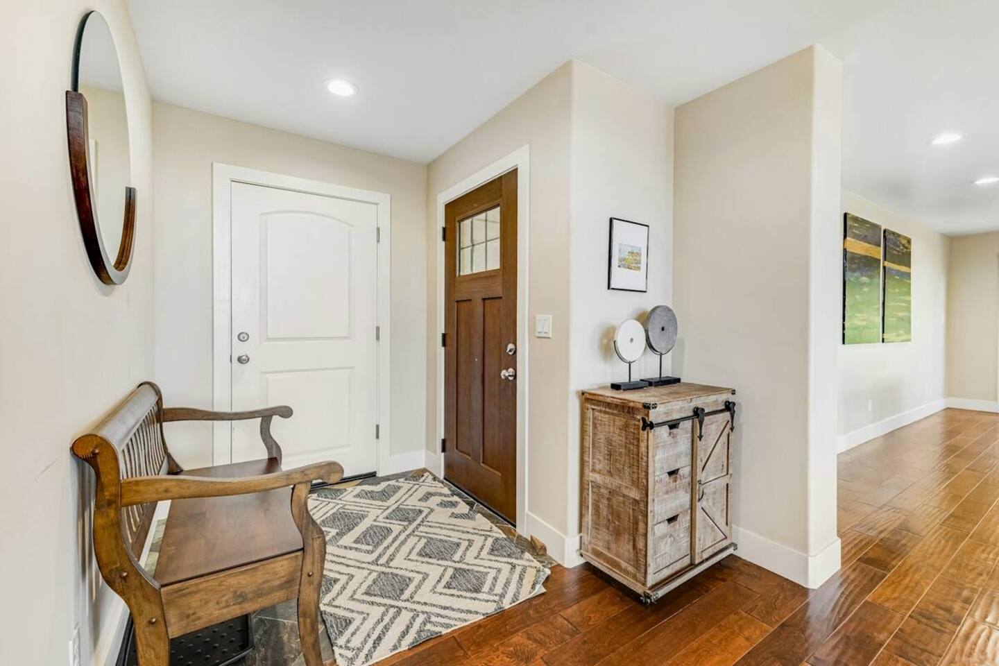 Your first view of the property! 