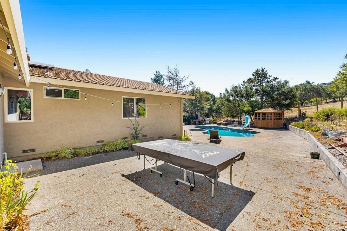 Ready for a friendly match? The ping pong table is waiting for you.