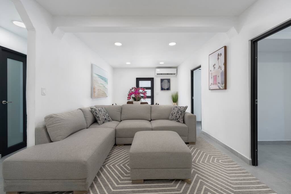 Chic & Spacious 3BR Haven Retreat Steps from Beach