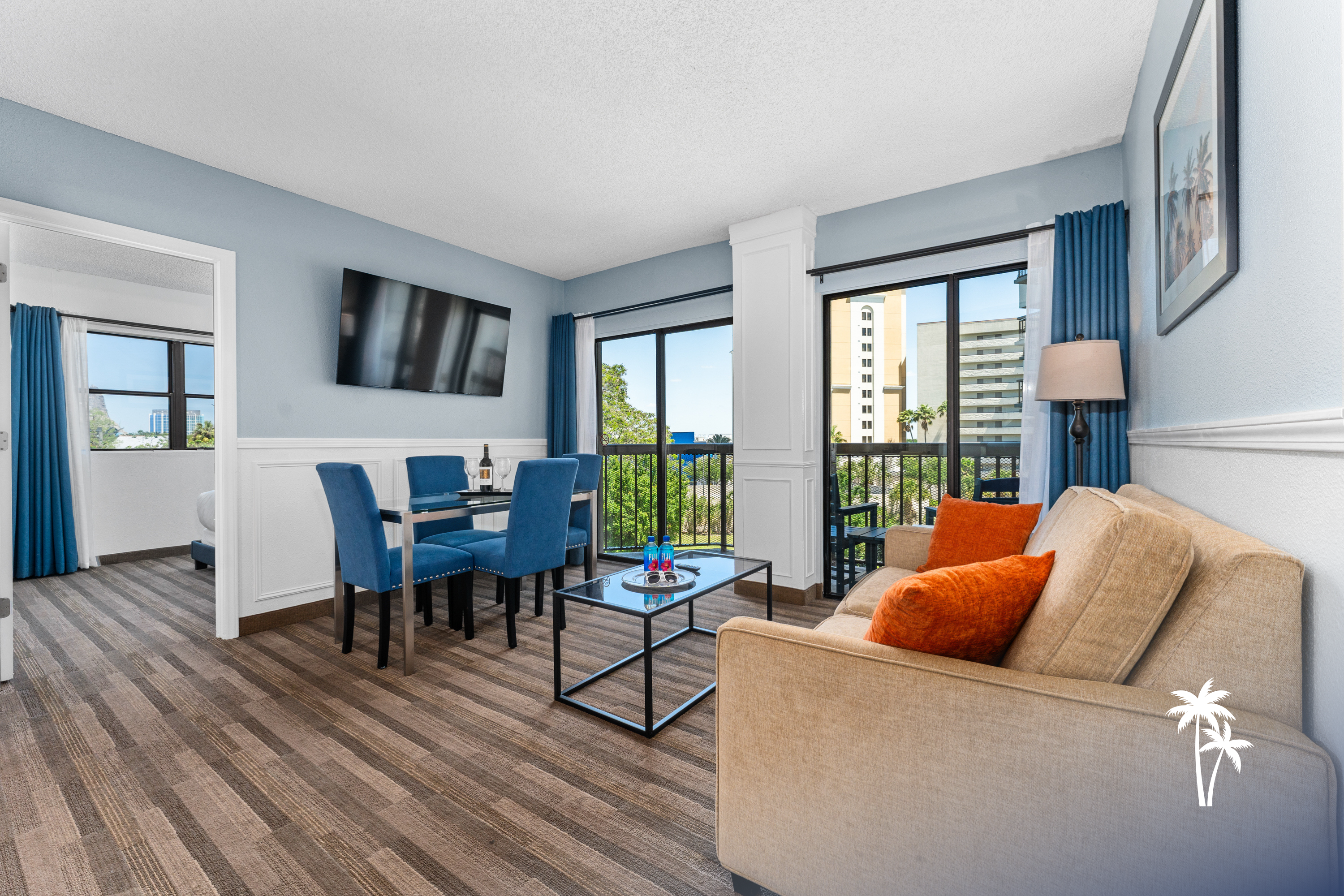 Garden View Balcony 2BR, 4th Floor (Comfort)