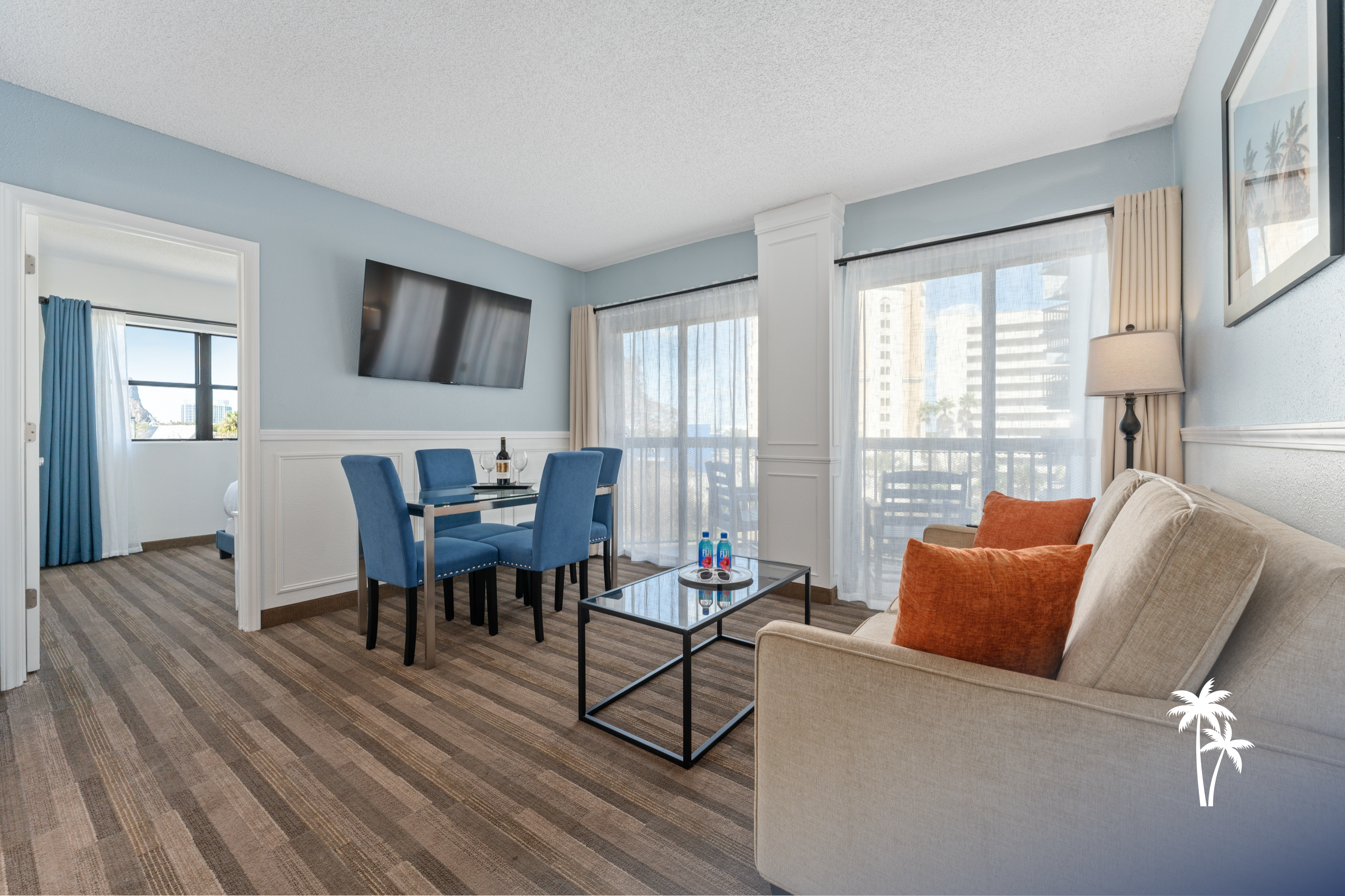 Garden View Balcony 2BR, 4th Floor (Comfort)