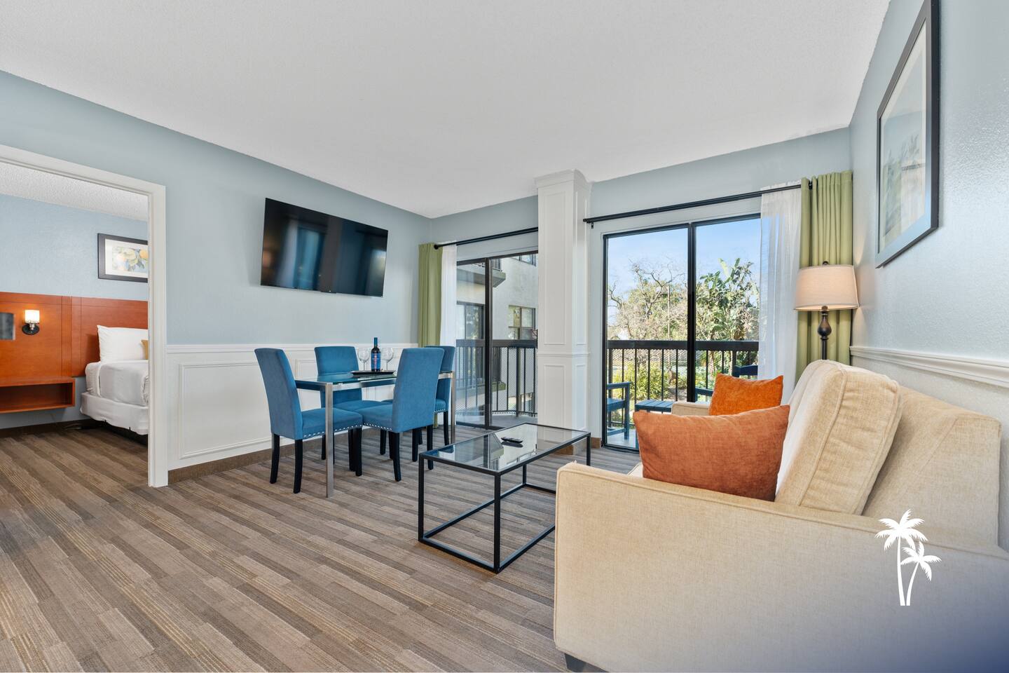 Garden View 2BR Balcony Suite, 2nd Floor (Comfort)