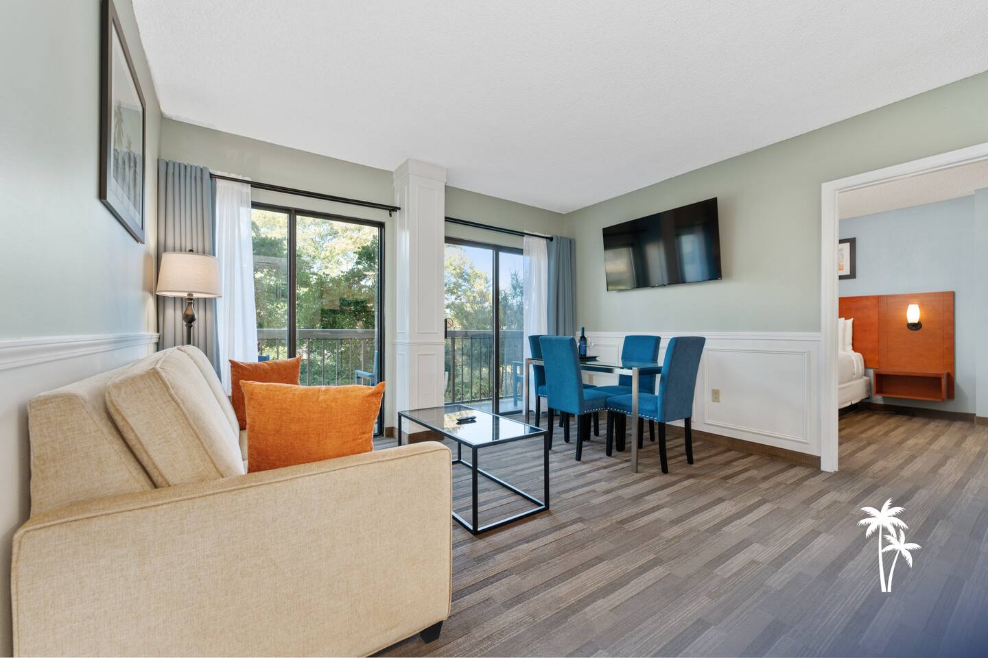 Garden View 2BR Balcony Suite, 2nd Floor (Comfort)