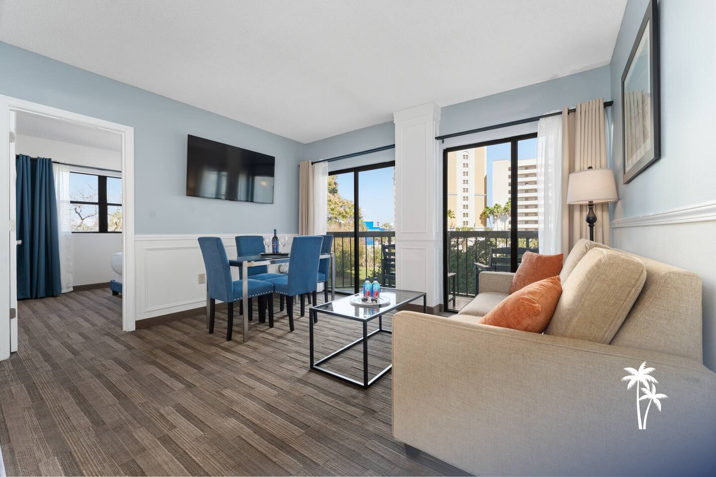 Garden View 2BR Balcony Suite, 3rd Floor (Comfort)