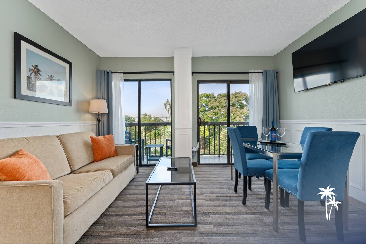 Garden View 2BR Balcony Suite (Comfort)