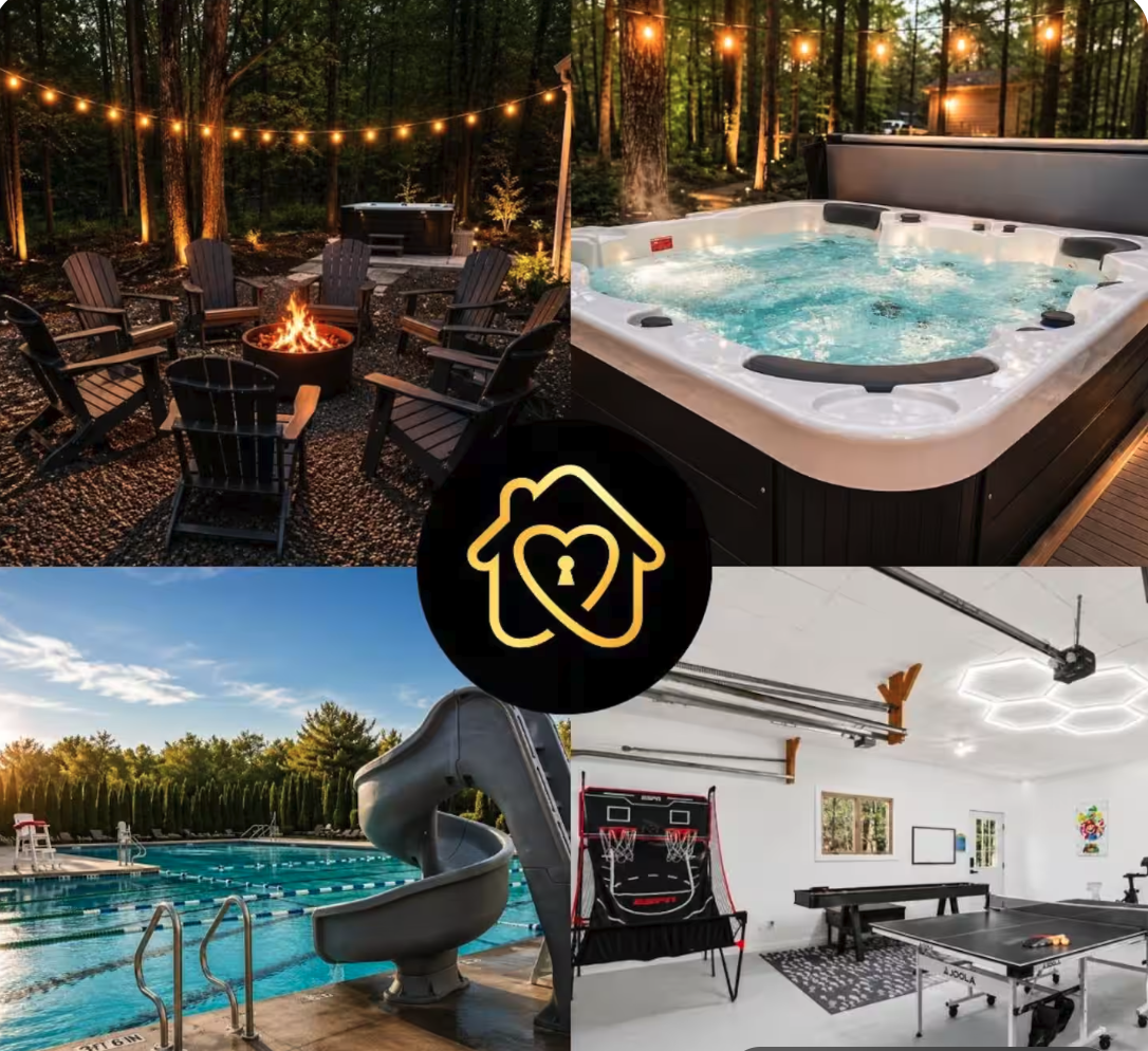 Hot tub Gym Lake Golf Karaoke Firepit