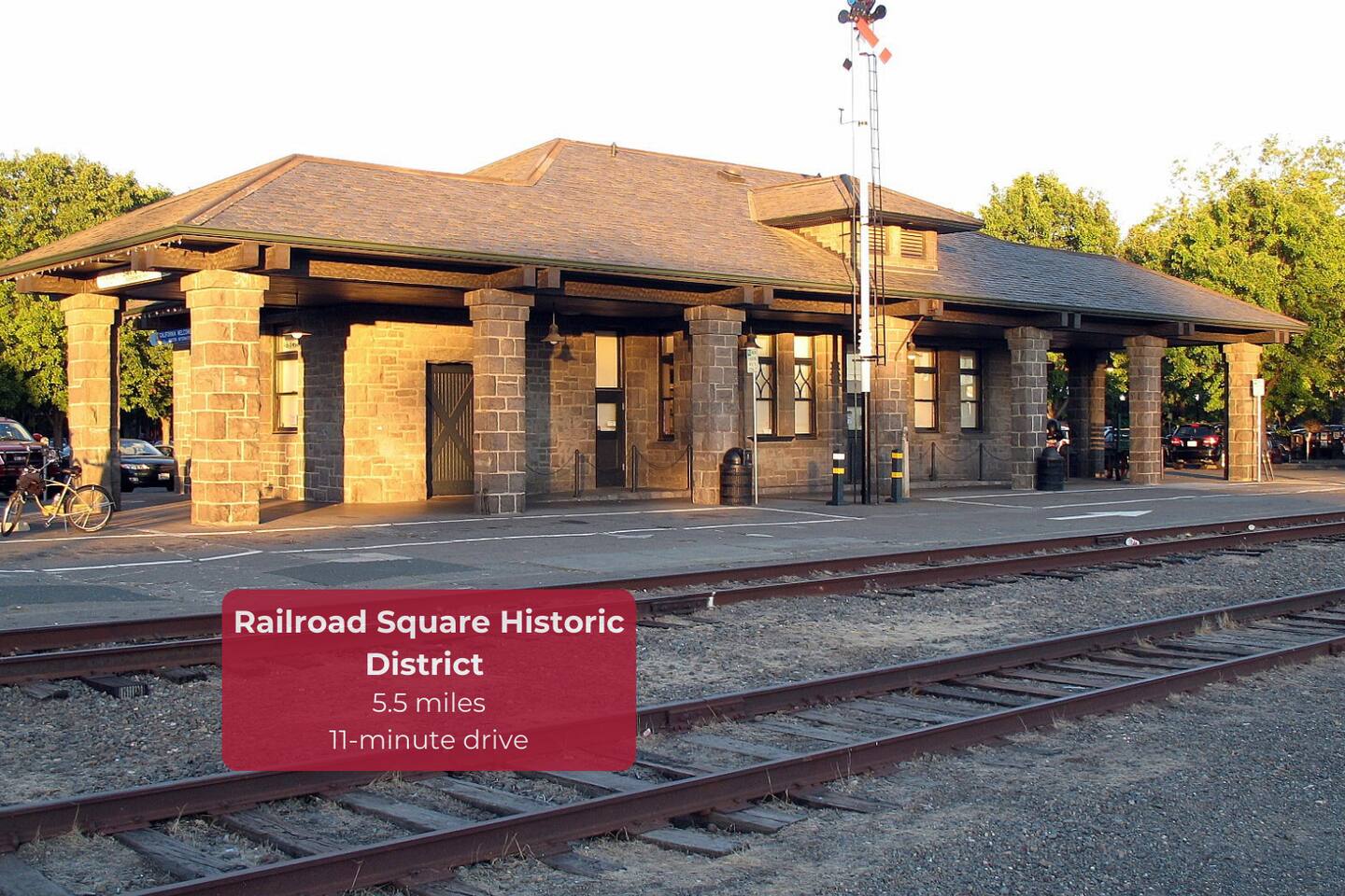 Charming shops, cafes, and history in downtown Santa Rosa.