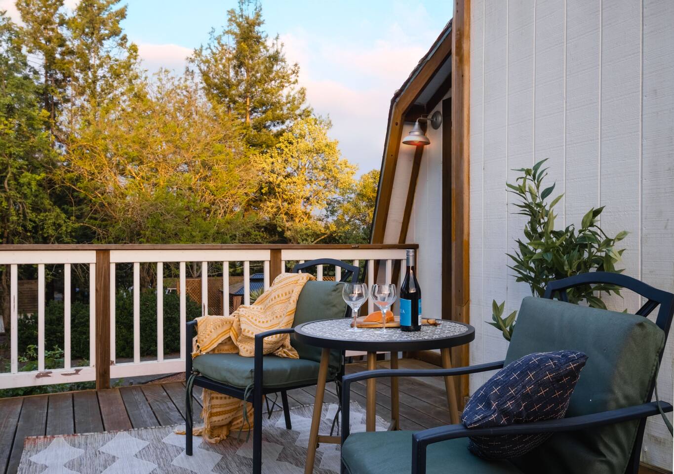 A private deck just for you, the perfect place to relax and take it all in.