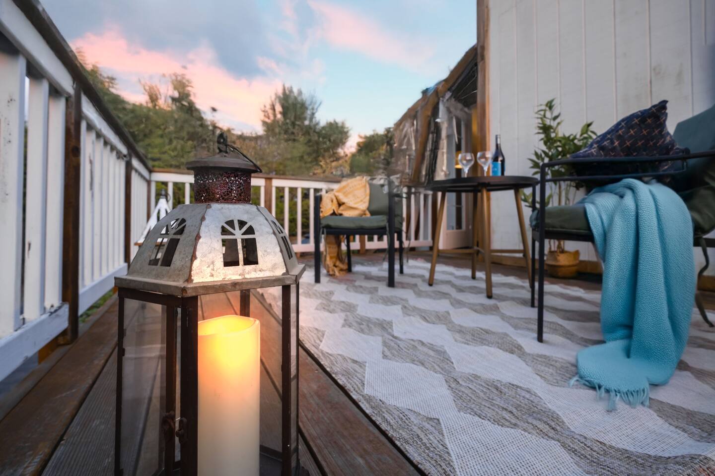 A private deck just for you, the perfect place to relax and take it all in.
