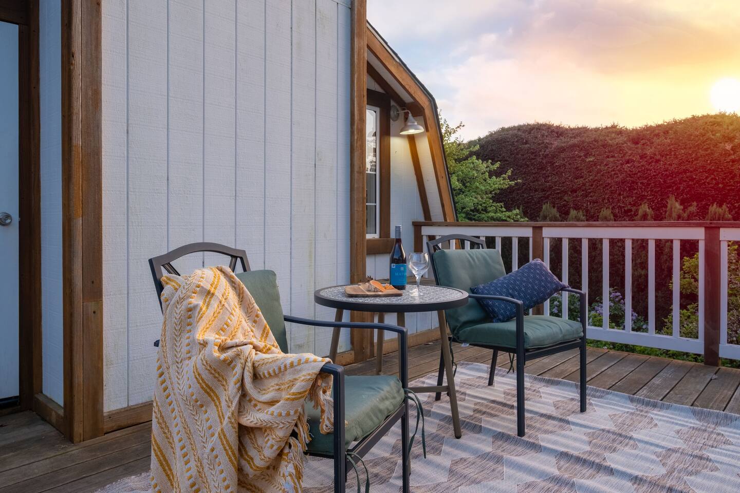 A private deck just for you, the perfect place to relax and take it all in.