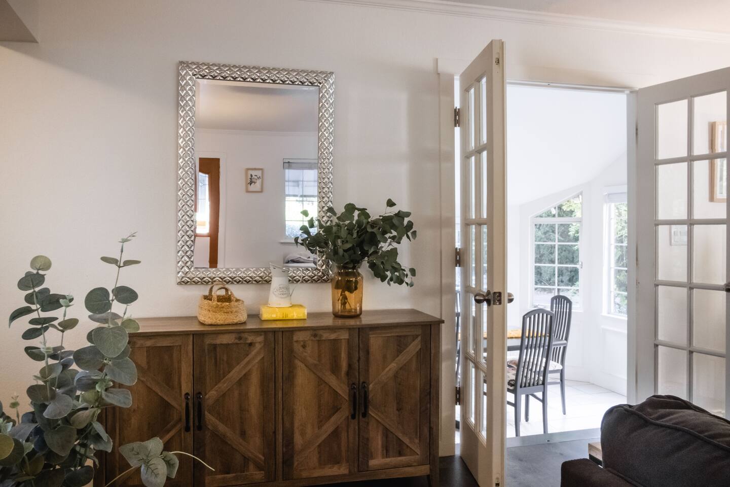 Easy flow from kitchen to dining, perfect for sharing time together