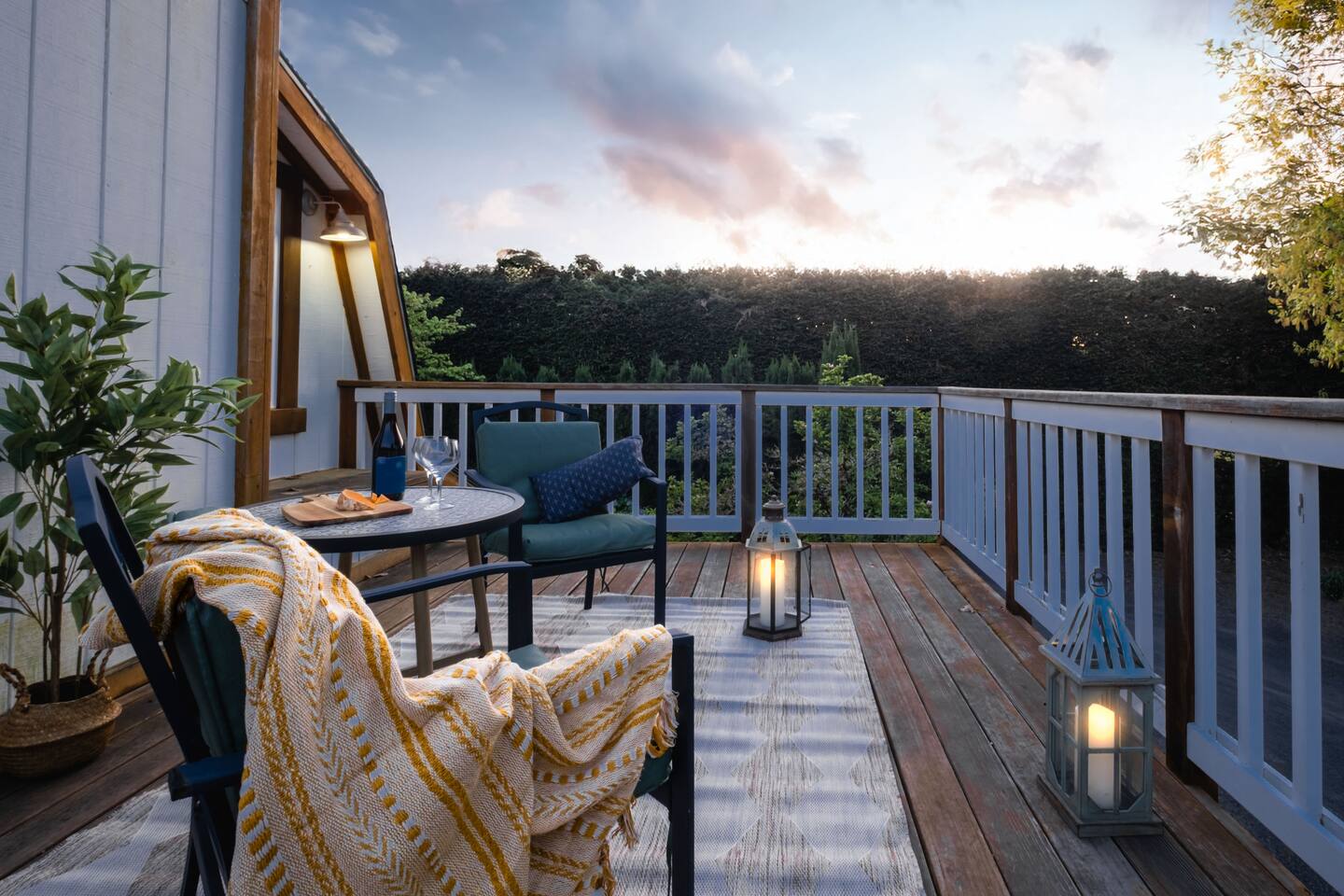 A private deck just for you, the perfect place to relax and take it all in.