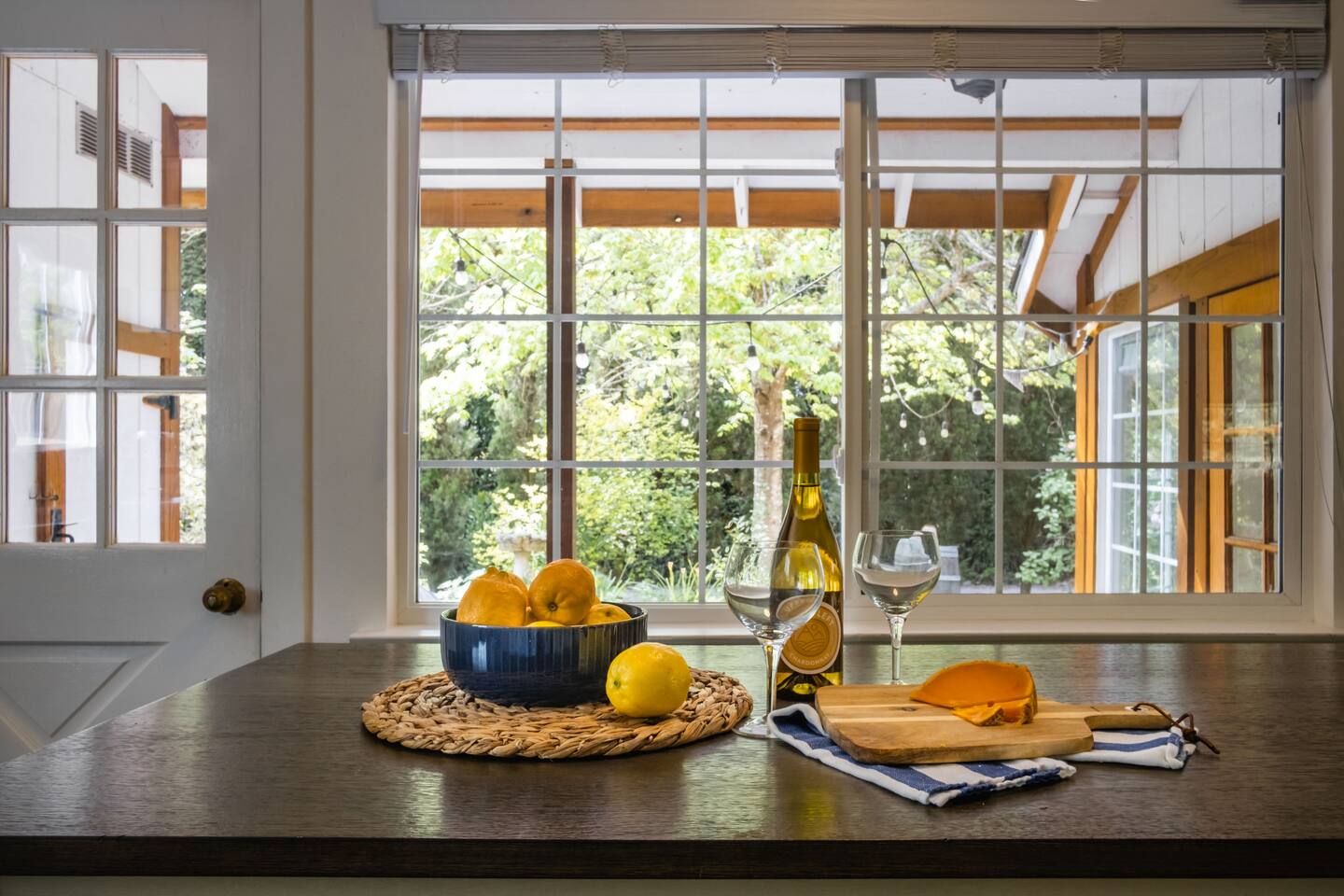 Sit back, relax, and savor the moment at the kitchen counter with good company.