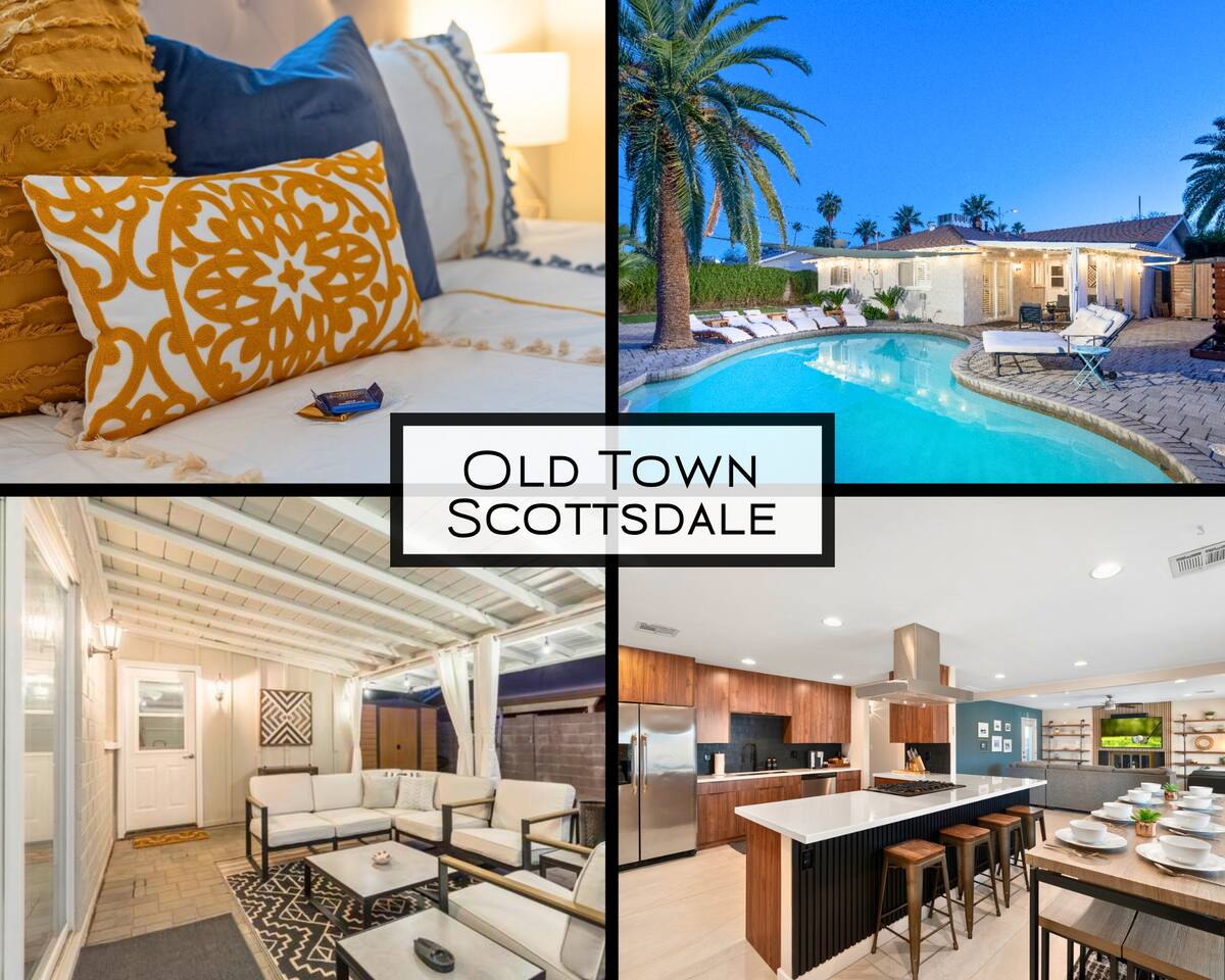 Modern Scottsdale Retreat - Old Town Fun w Pool!
