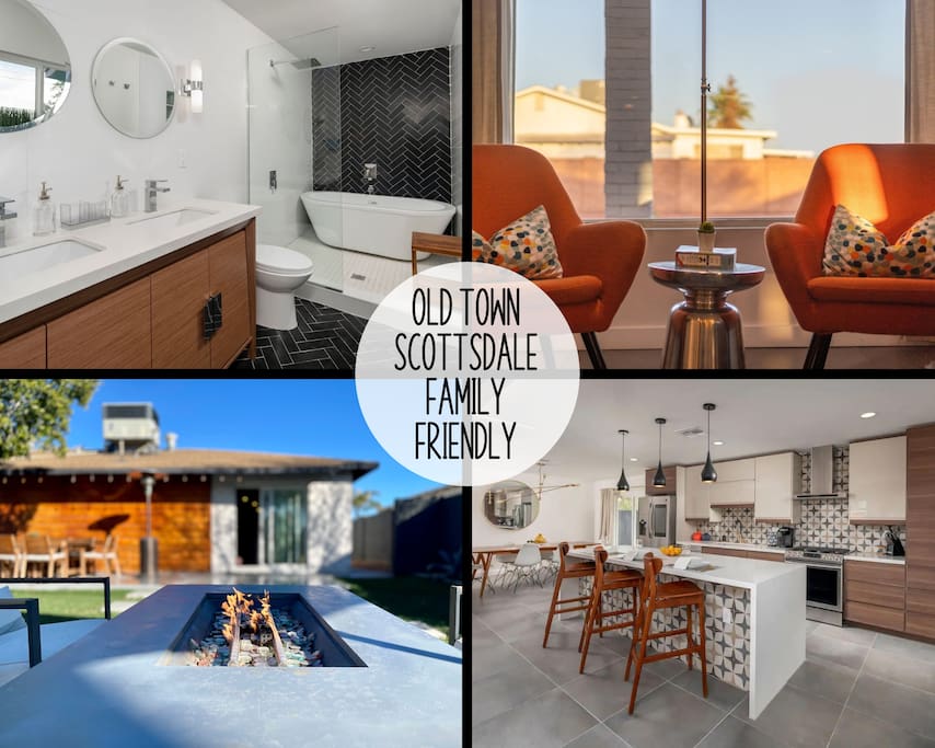Family-Friendly Mid-Century Gem, 5 Min to Old Town