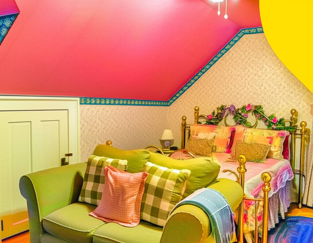 Charming Manor Room with Forest Views