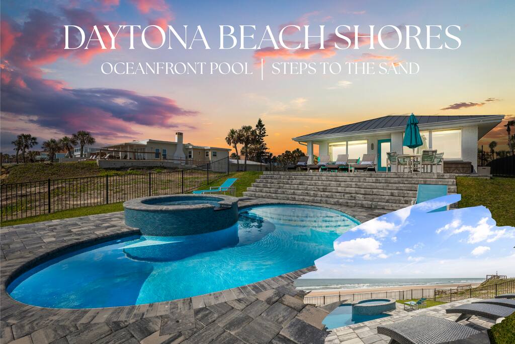 Daytona Oceanfront w/ Brand New Beachfront Pool!