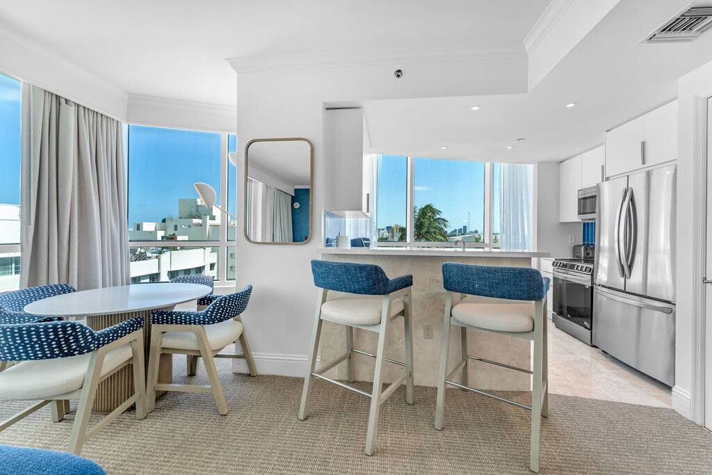 FontaineBleau Suite | Street & Partial Ocean view
