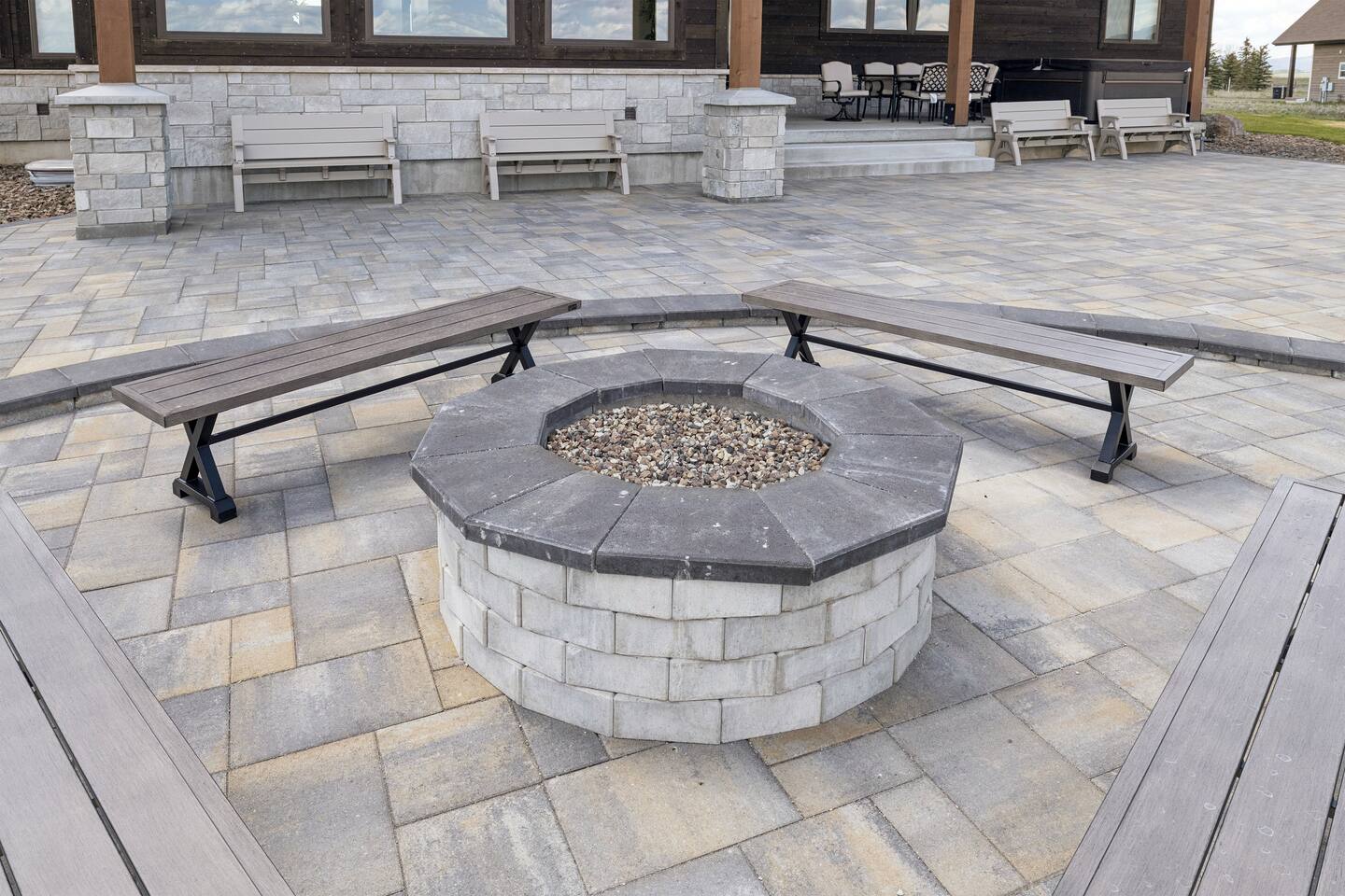 Island Park gas fire pit.