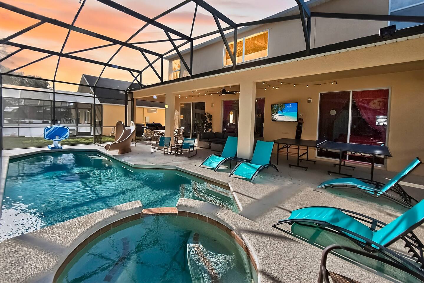 Disney Themed Villa Pool & Game Room