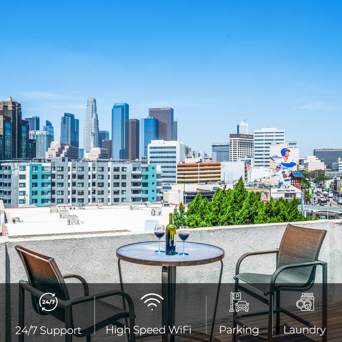 Walkable | Rooftop View | Coffee Bar | Remote Work