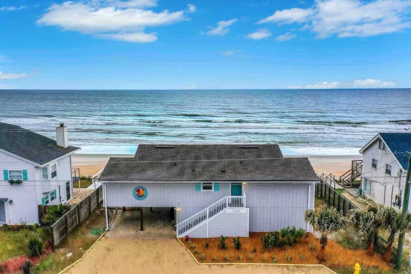 Oceanfront with views | Pets OK + Hammocks | Grill