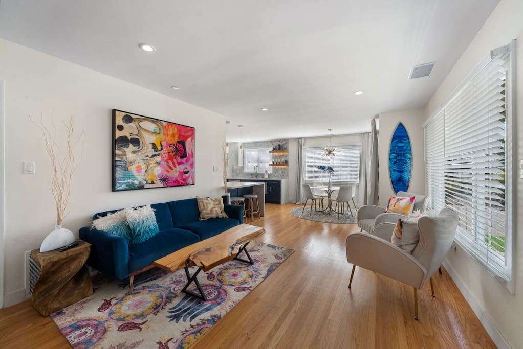Vibrant Updated Home! Fire Pit & Spacious Yard!