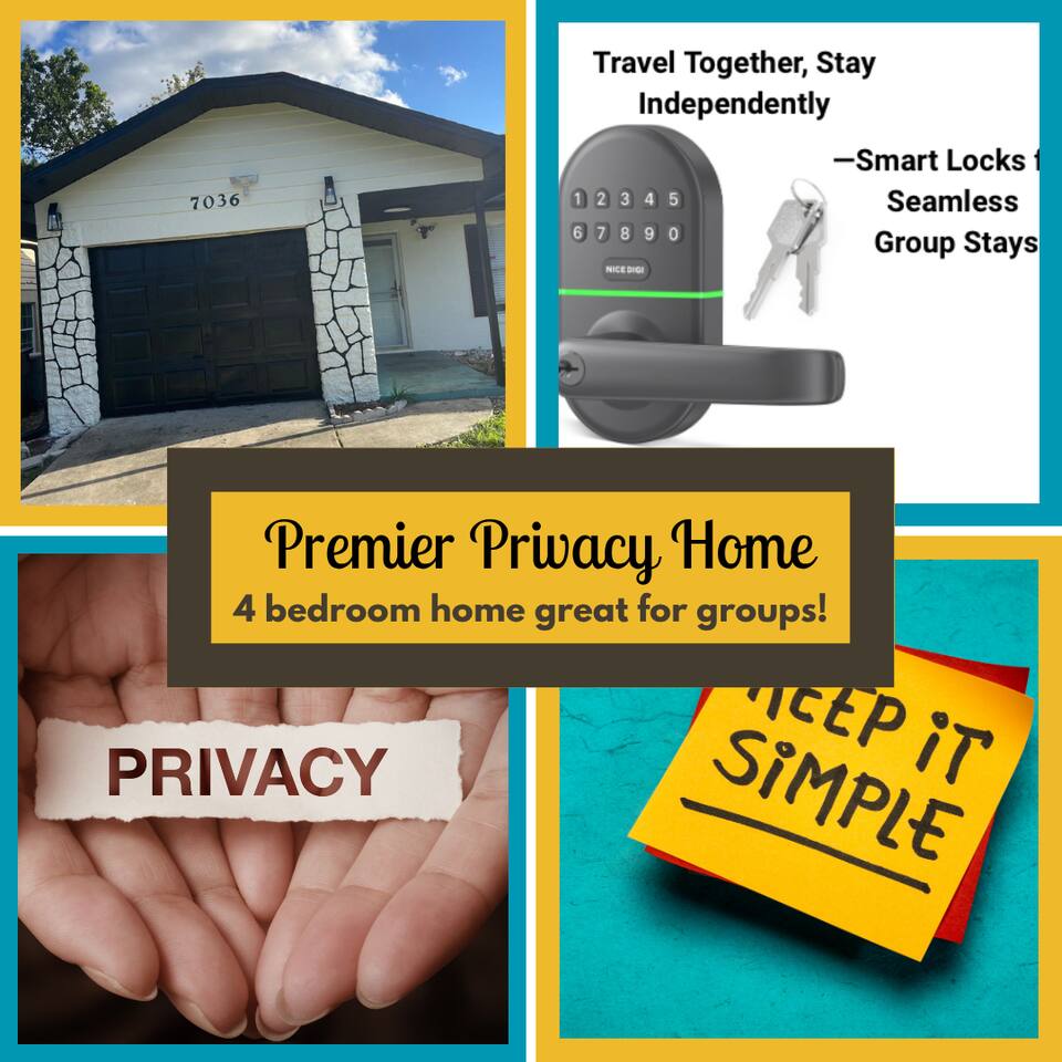 Cozy Haven w/ Premier Privacy (4bedrm)