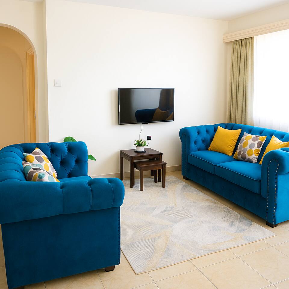 Cozy 2BR Gem in Thika | w/ WiFi, Parking, Secured
