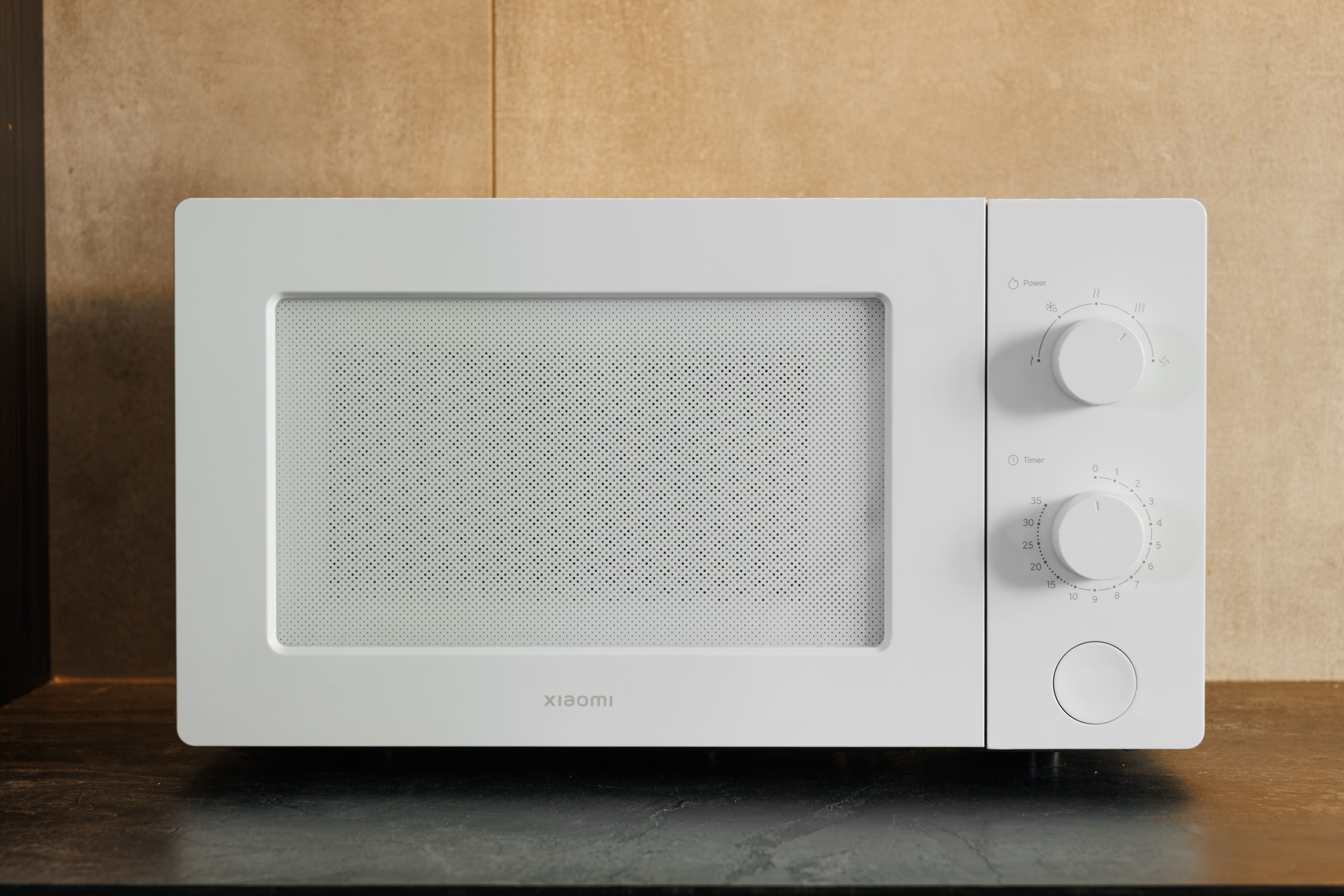 Modern countertop microwave for quick, easy meals and added guest convenience