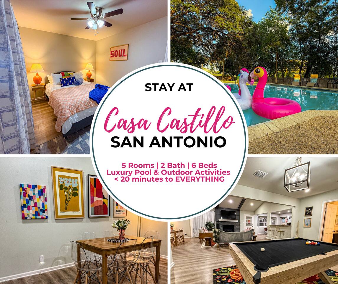 Casa Castillo | 5BR w/ Pool + Patio & Game Room