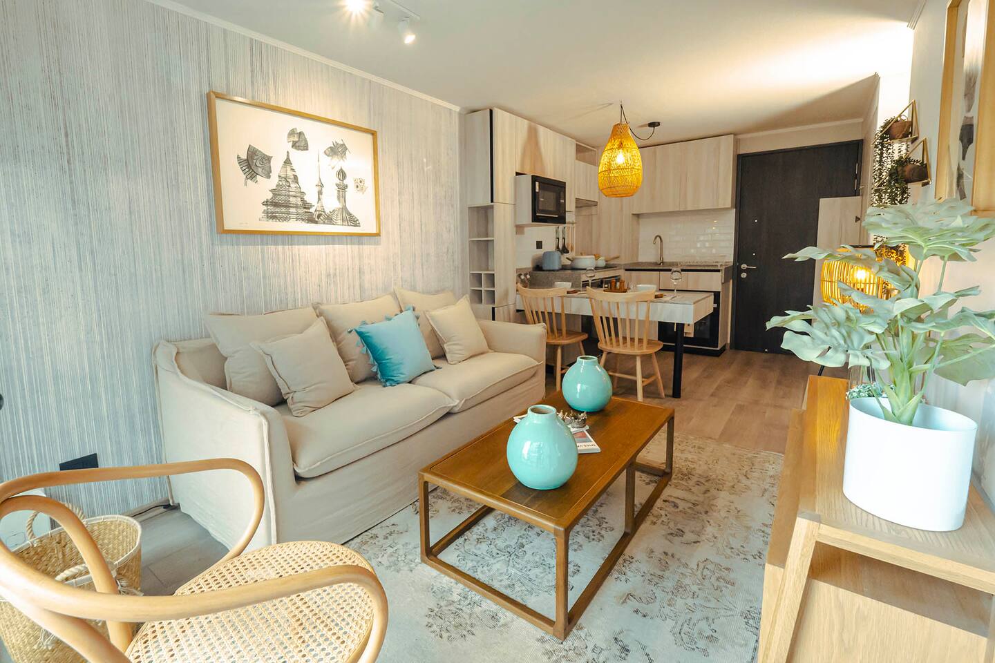 2D/2B • Nórdico, 3PAX • 56m² •Estacionamiento • St. Lucía