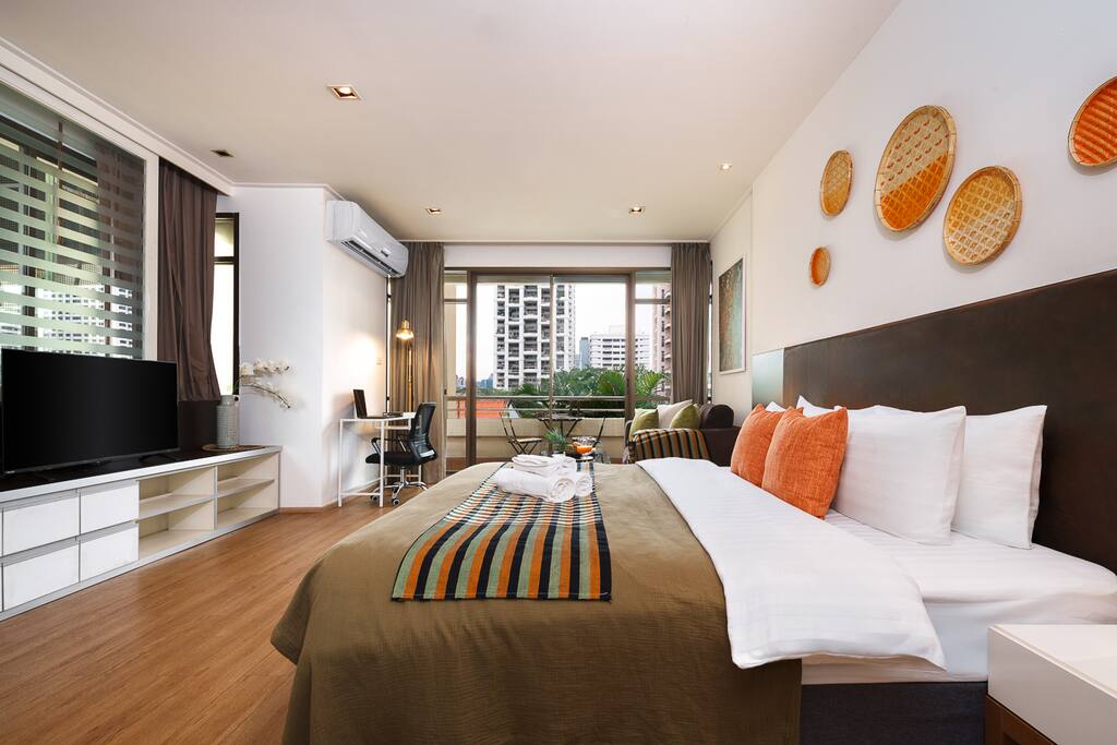 KingBed|BTS&Park»5min|SkylineView|Gym|Washer|WiFi