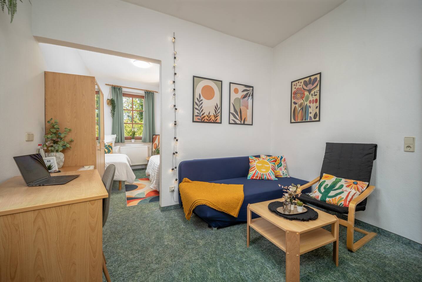 Silber Nest Apartment 7 (mit Sofa und 2 Einzelbetten)