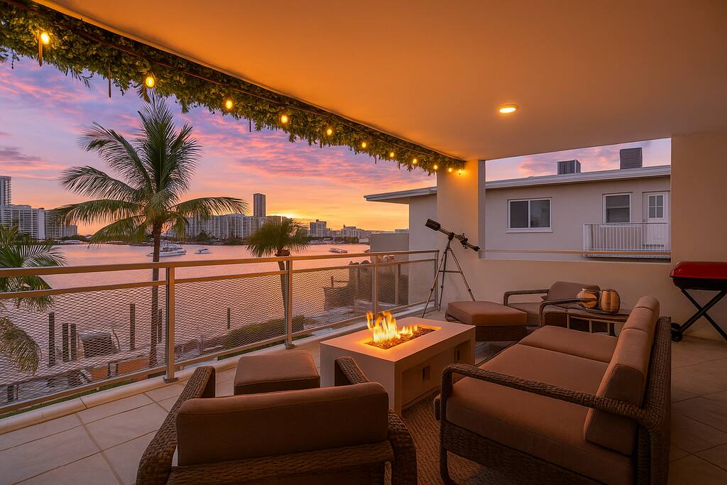 Waterfront Luxe Condo | Walking Distance to Beach