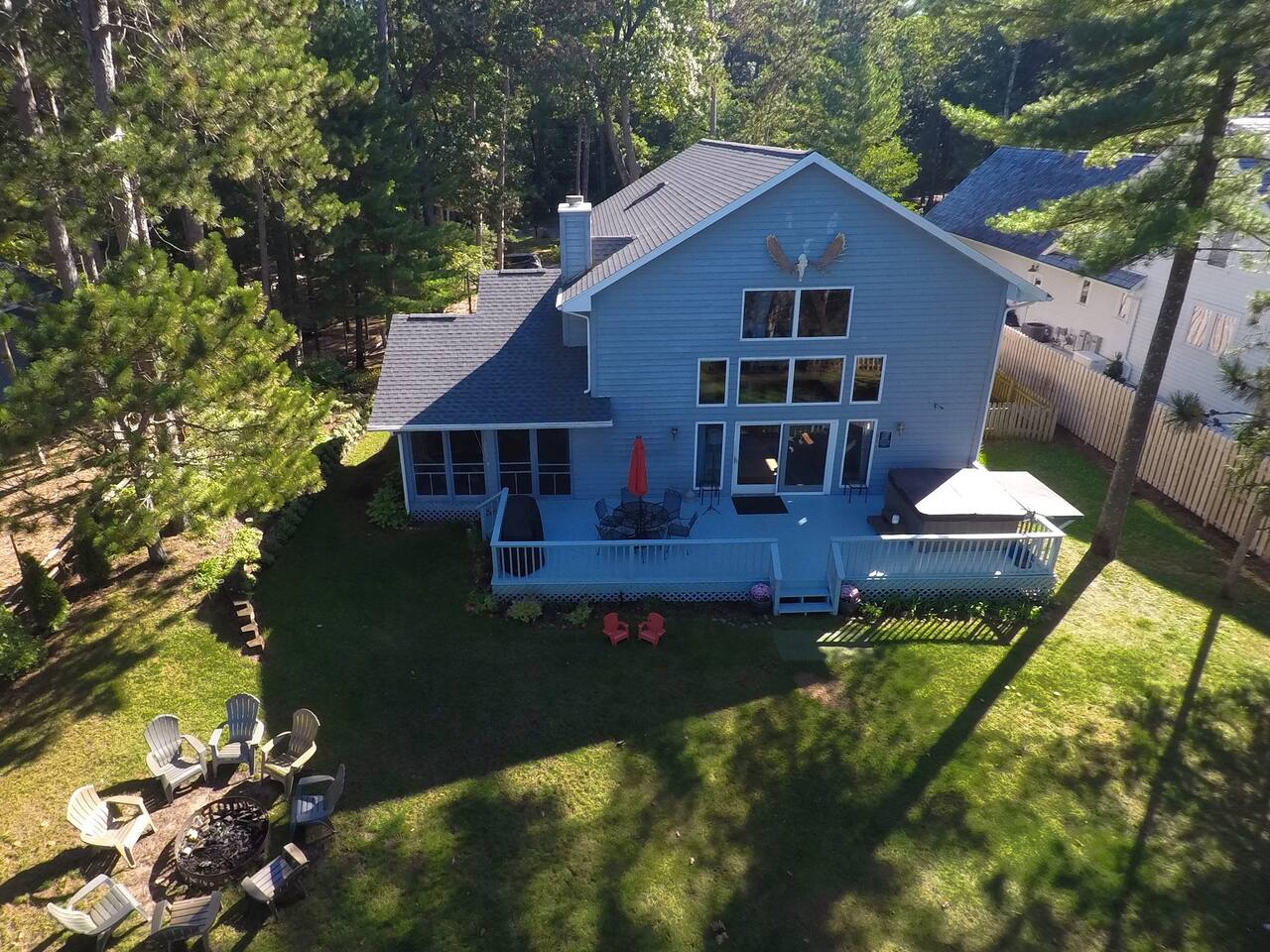 Hot Tub and Campfire on Silver Lake w/ Game Area! - Holiday Home