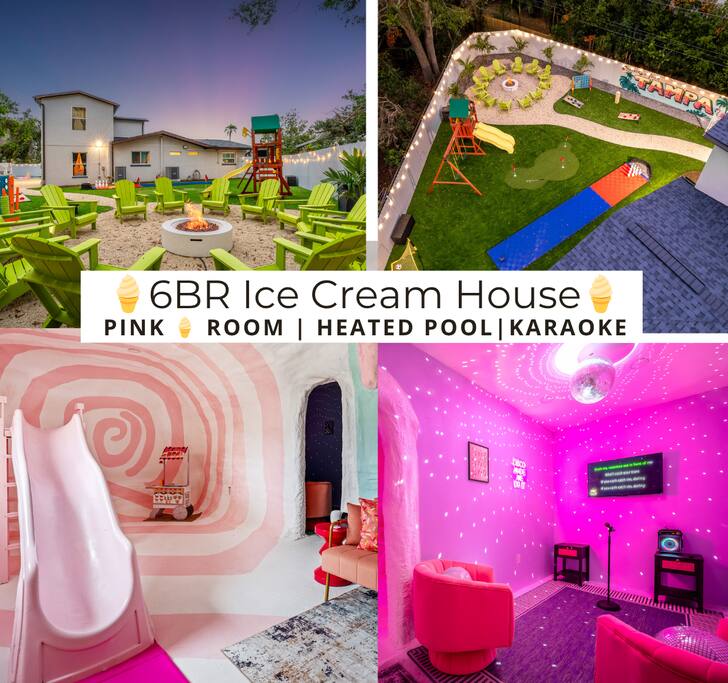 Ice Cream | Heated Pool | 10 mins Beach | Karaoke