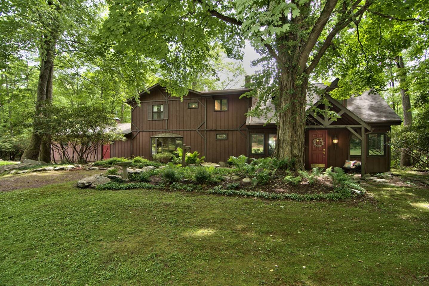 Private 10-Acre Creekside Cabin—80-Ft Deck, Fire Pit, Wildlife & Cozy Spaces