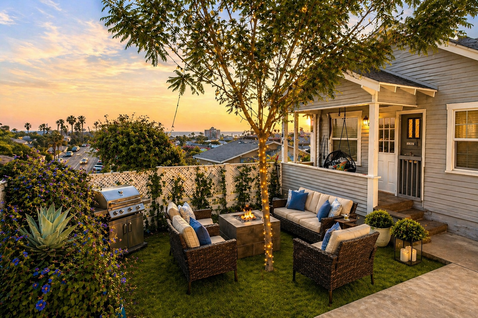 CasaViva Luna · 3BR/2BA w/ Private Firepit & Front Yard — Walk to Hillcrest & North Park, 5 Min to Zoo, SeaWorld & Beaches