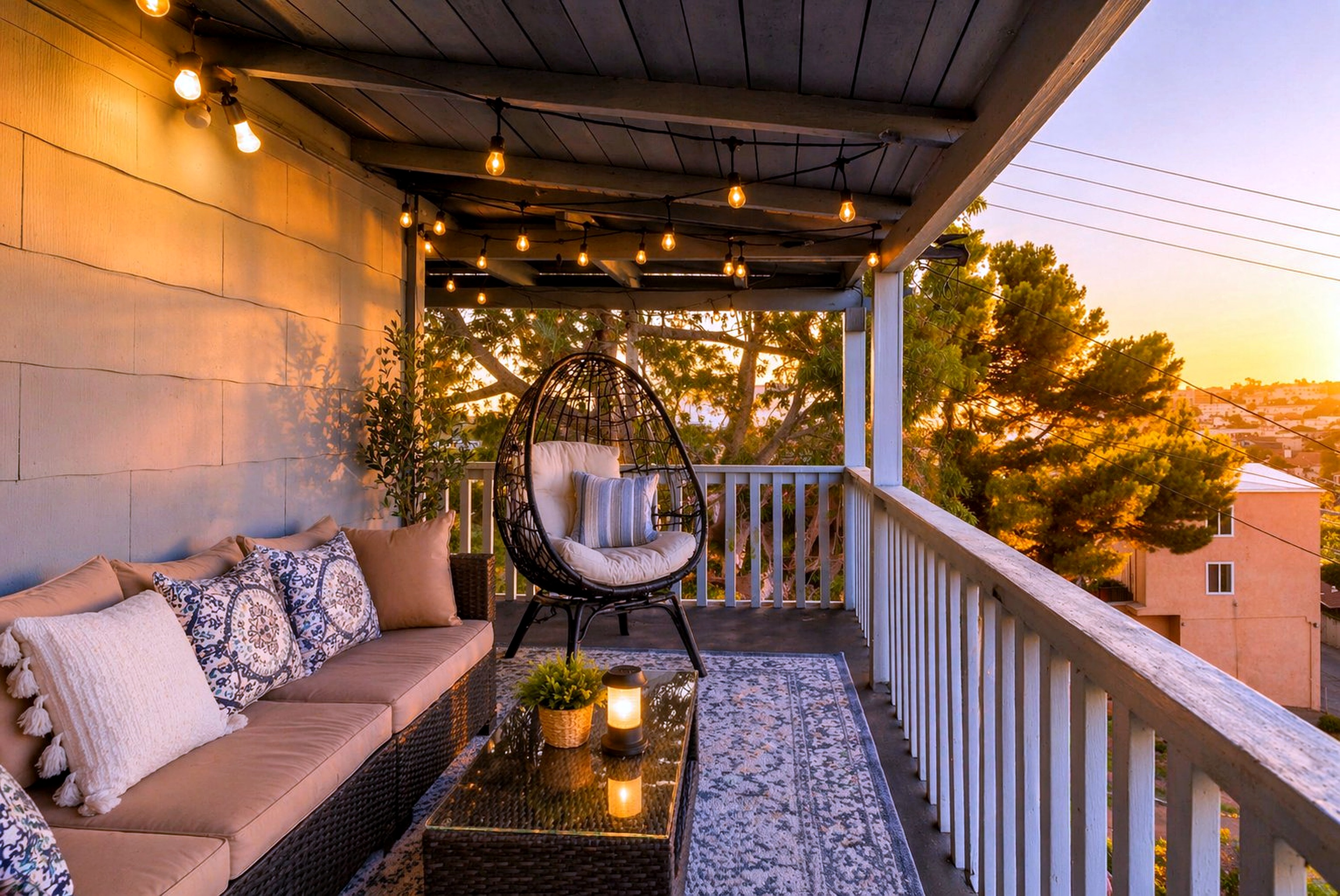 CasaViva Vista · Top-Floor 2BR with Private Porch, City Views & Sunset — Walk to Hillcrest, Near Zoo & Beaches, San Diego