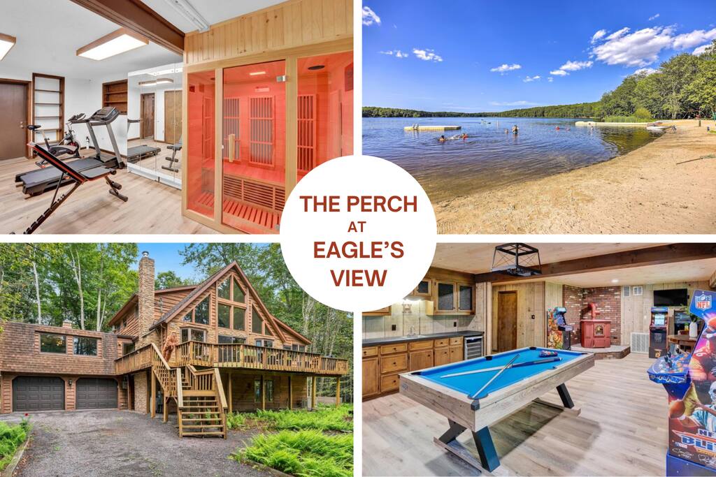 New! Arcade-Sauna-Hot Tub-Gym-Fire Pit-BBQ Grill