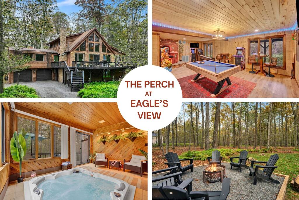 New! Arcade-Sauna-Hot Tub-Gym-Fire Pit-BBQ Grill