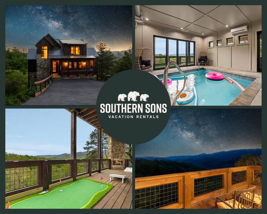 New! Indoor Pool, Secluded, Unreal Views, Game Rm!