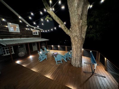 Did I mention that we light it up like the fourth of July at night.  You can turn them off, if they're too bri