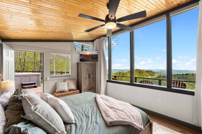 Wake up to a sunrise before you even set foot out of the bed.  Enjoy your coffee in bed while viewing a beauti