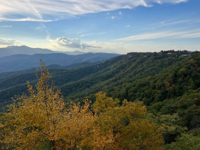 This is the view from “The Blowing Rock” which is directly across the street from our. Cabins.