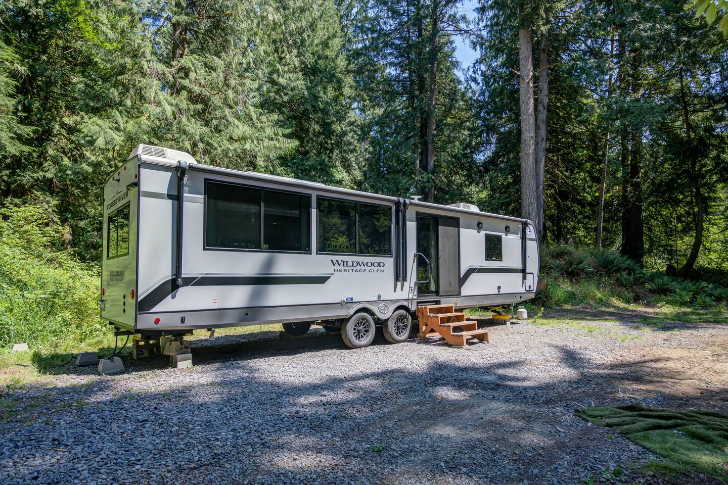 Riverfront RV w/Hot Tub on Farm