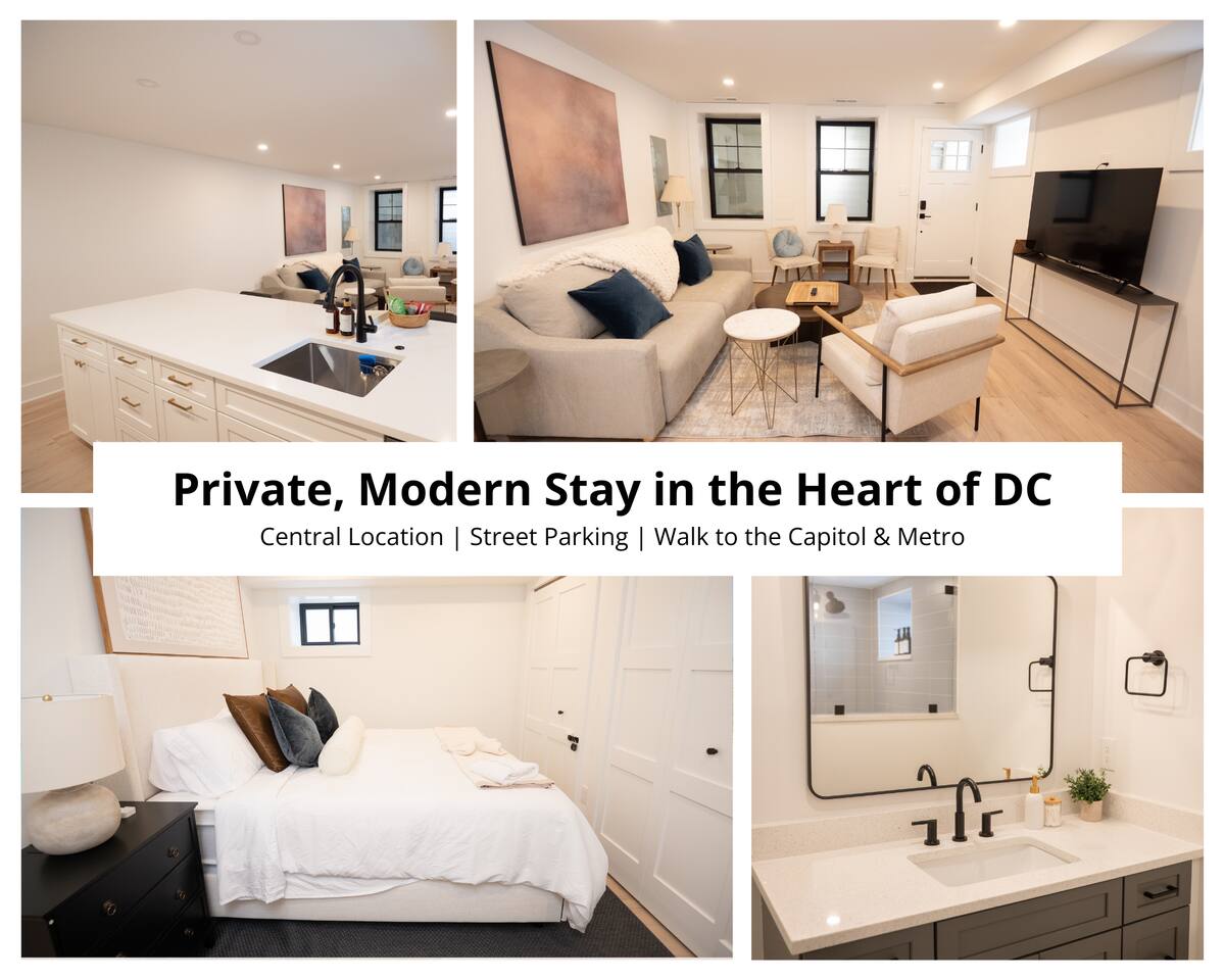 NEW! Lux Private Stay on H Street & Capitol Hill