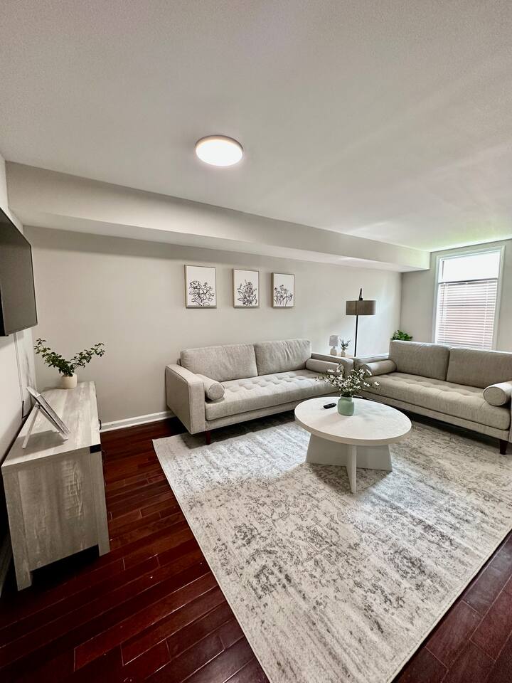 Modern Townhome w/ Balcony • Walk to FUSE Stadium