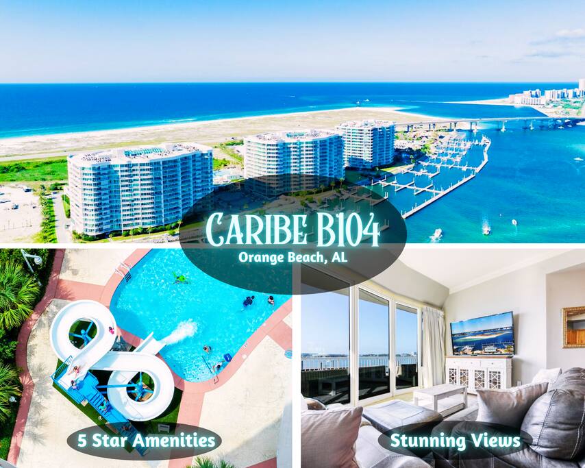"Caribe B104" | 3BR Bayfront Condo With Stunning Views*Unmatched Amenities*Lazy River*Outdoor Pools*Hot Tub*Boat Slip*Beach Trolley*Cabanas*On Site Restaurants